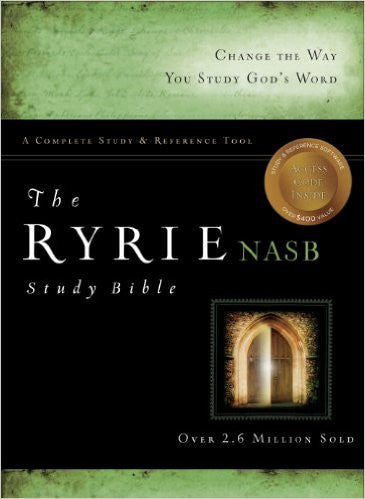NASB Ryrie Study Bible Black Bonded Leather