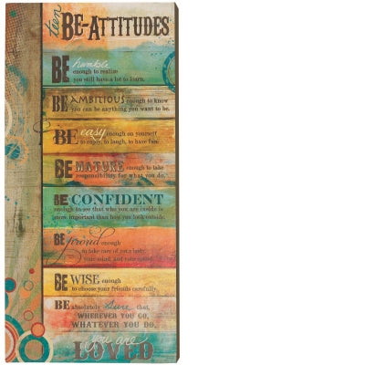 TEEN BE-ATTITUDES WALL PLAQUE