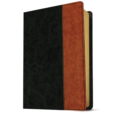 NLT Every Man's Bible Black/Tan Large Print LL