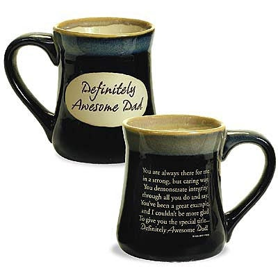Definitely Awesome Dad Pottery Mug