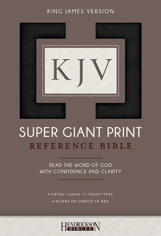 KJV Super giant Print Reference Bible Black Leatherlike