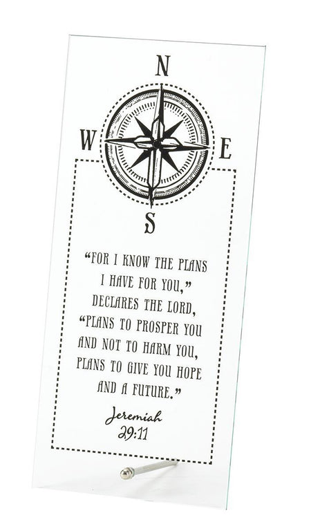 Glass Tabletop Plaque