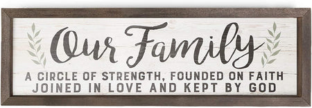 Our Family a Circle of Strength Frame