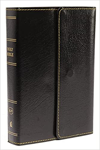 KJV Compact Large Print Reference Bible Black LL w/Flap