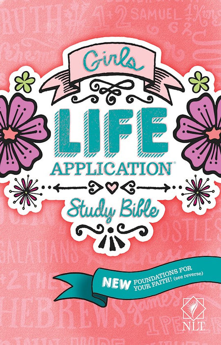 NLT Girls Life Application Study Bible Pink