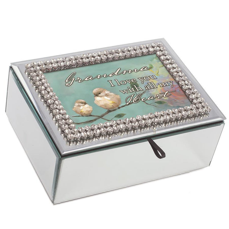 Rhinestone & Mirrored Musical Boxes