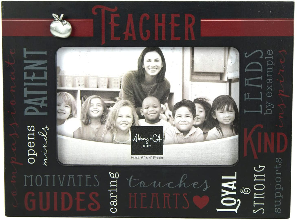 Teacher Frame With Apple & Easel Back