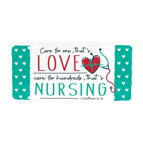 Nurse-Care for One License Plate