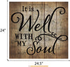 It Is Well With My Soul Wood Pallet Wall Art