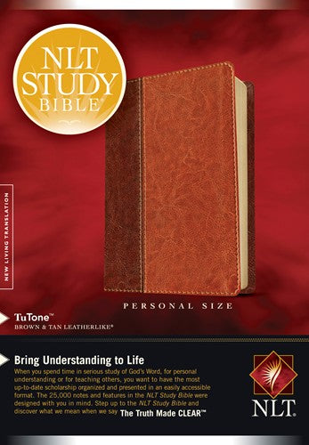 NLT Study Bible Personal Size Brown/Tan TuTone