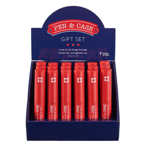 PENS In CASE RED MEDICAL