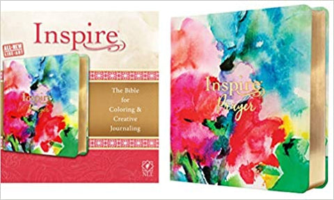 NLT Inspire Prayer Bible Floral Leatherlike Hardcover