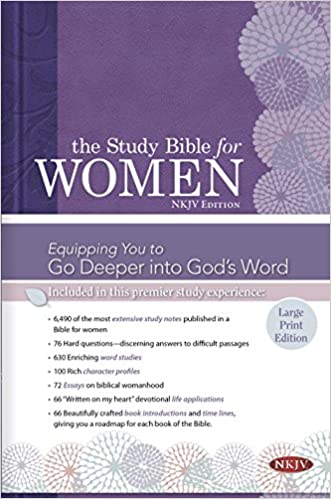 NKJV WOMEN STUDY LARGE PRINT BIBLE HC