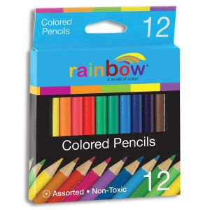 Rainbow Colored Pencils Short (12 per box)