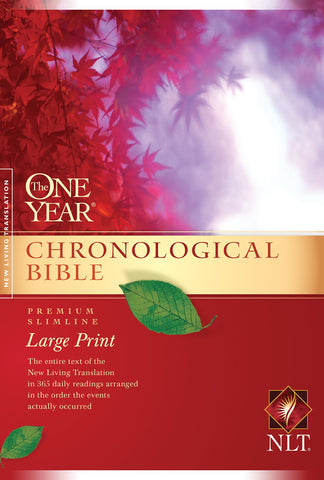 NLT  One Year Chronological Bible Large Print SC